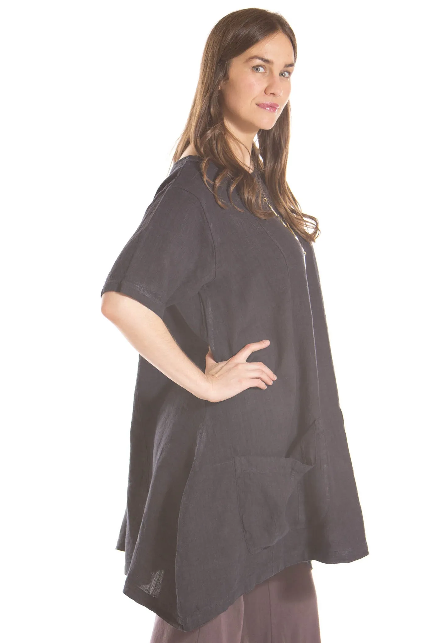 Rosita Tunic UnPrinted-Blue Fish Clothing