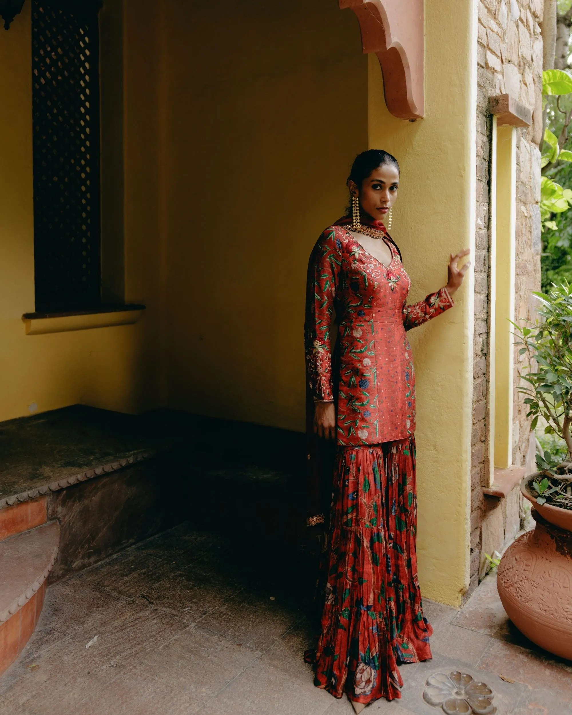 Ruby red sharara