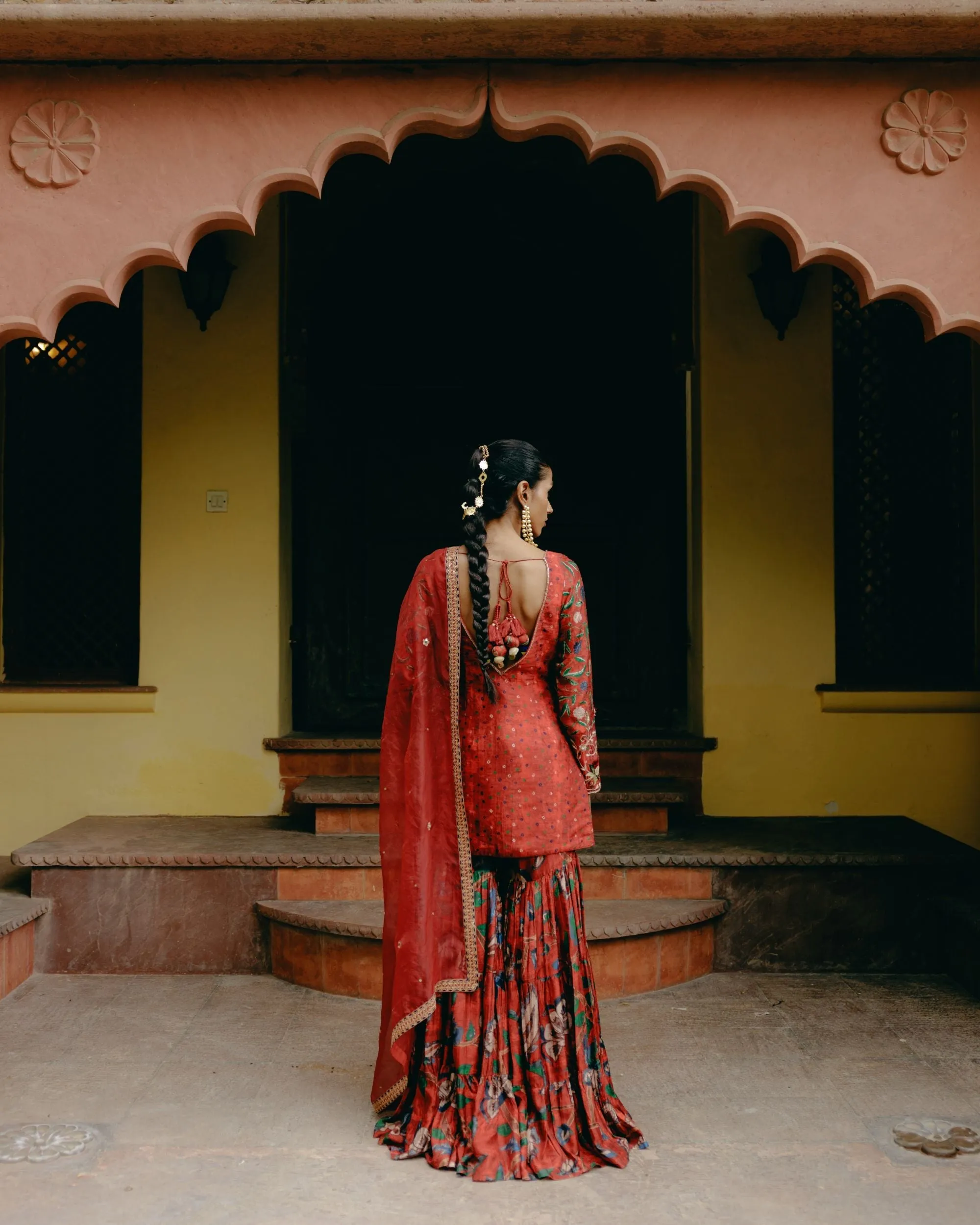 Ruby red sharara