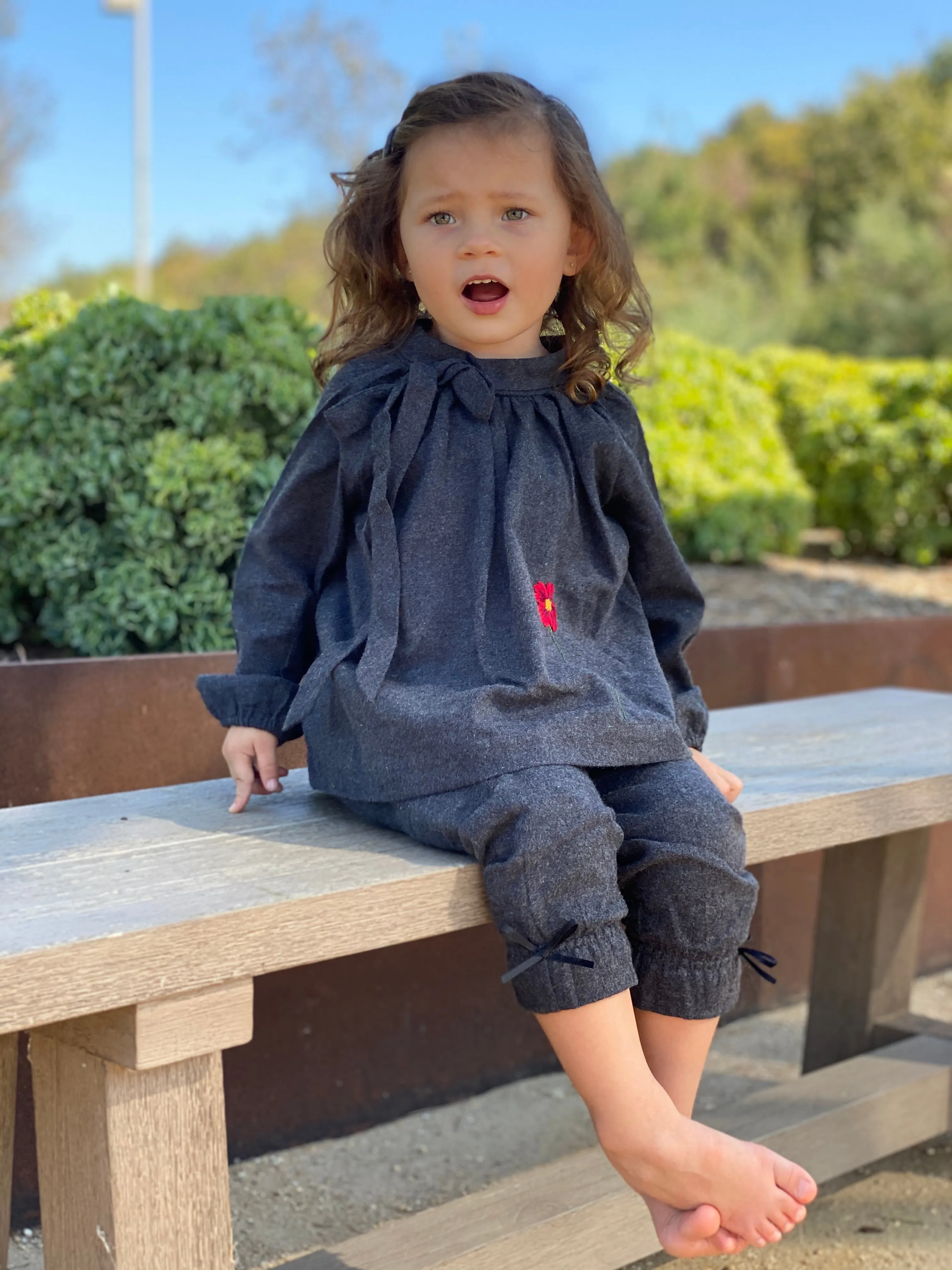 Ruffle Pants, Anthracite
