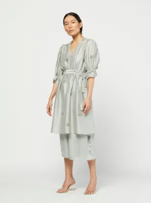 Sage Embroidered Tunic Set