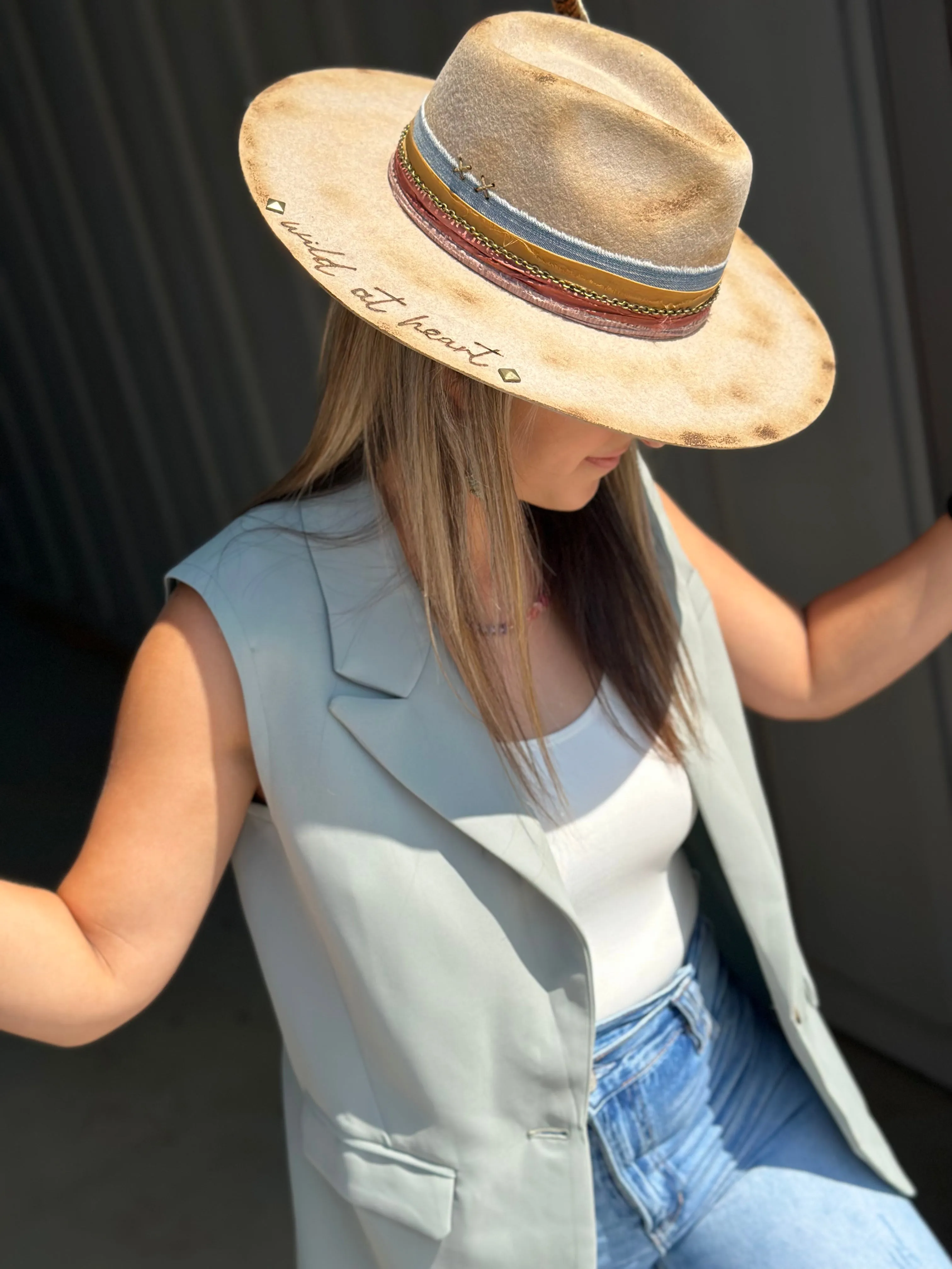 Sage Sleeveless Blazer