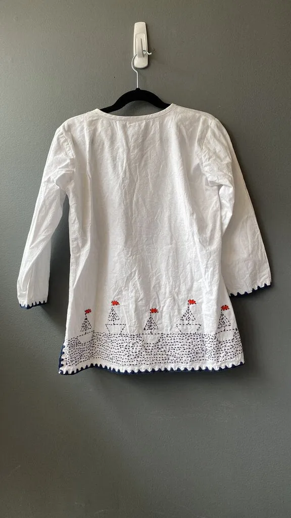 Sailboat Embroidered Tunic