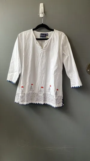 Sailboat Embroidered Tunic