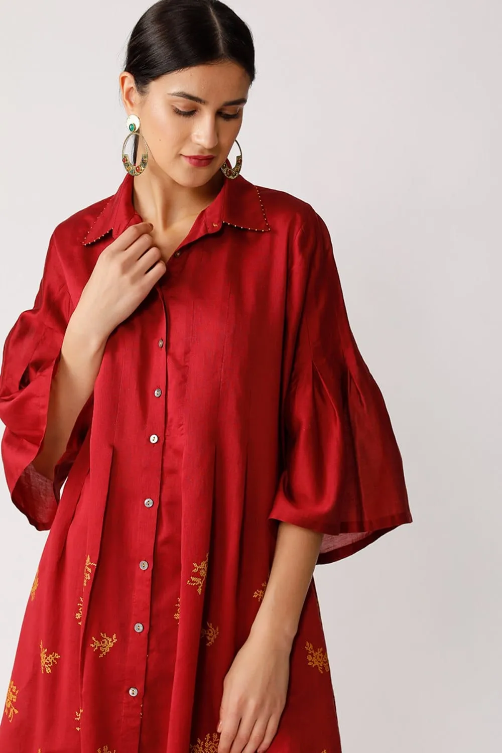 Salto Embroidered Tunic Dress