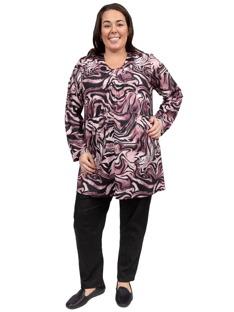 SAMPLE ONLY - Ida Tunic - Wine Print*