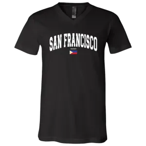 San Francisco Unisex Jersey V-Neck T-Shirt
