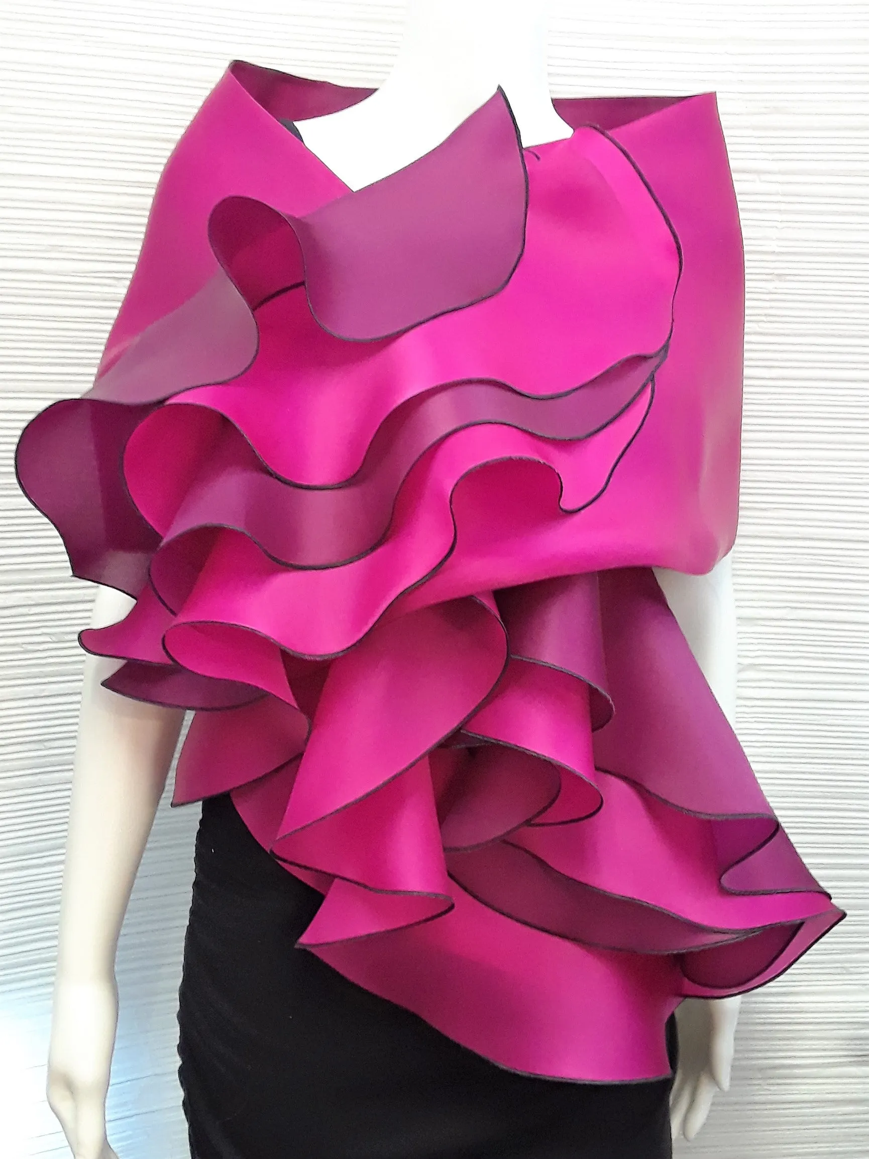 Satin Ruffle Wrap