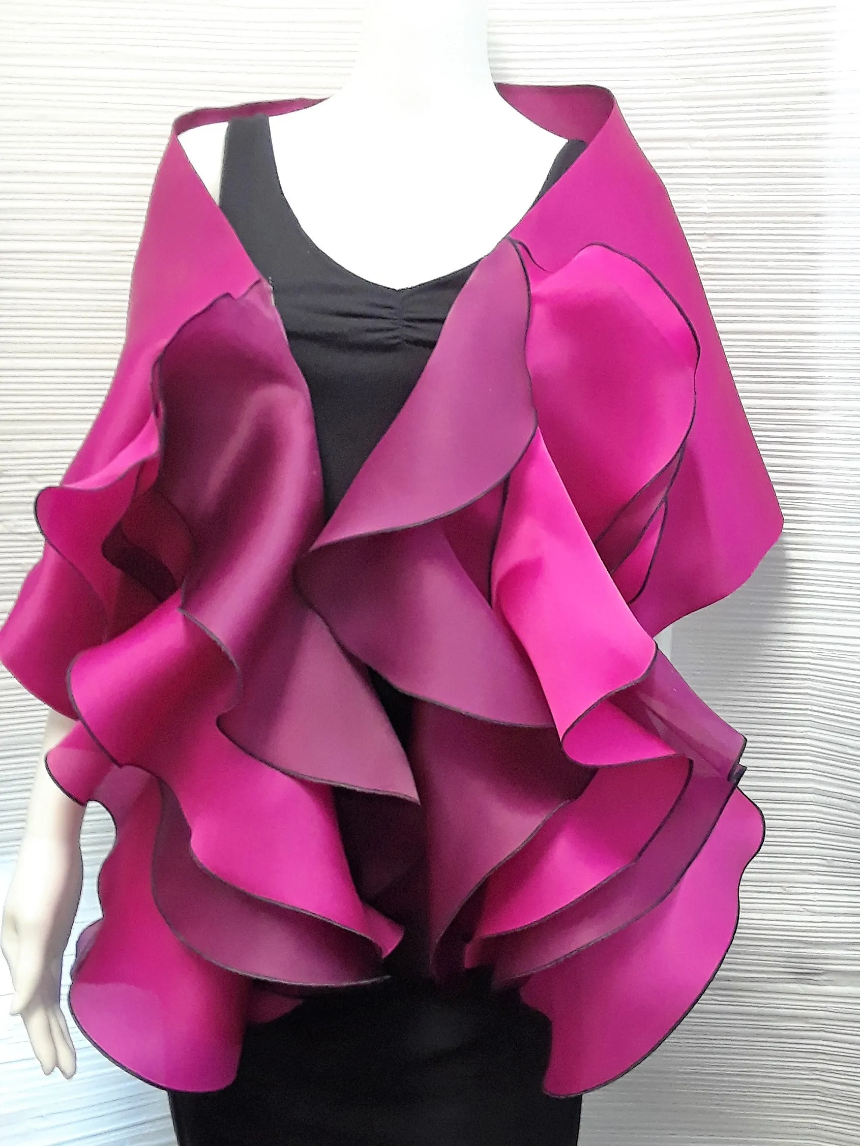 Satin Ruffle Wrap