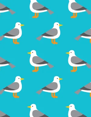 Seagull Wrapping Paper