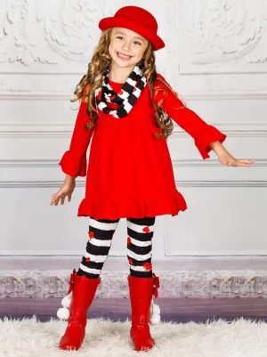 Secret Admirer Tunic, Scarf and Legging Set