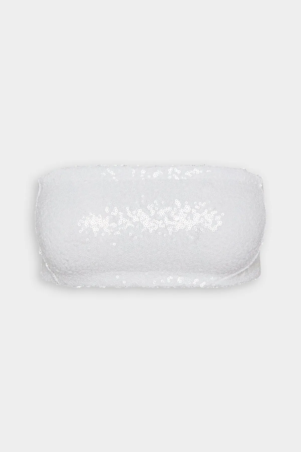 Sequin Bandeau in White