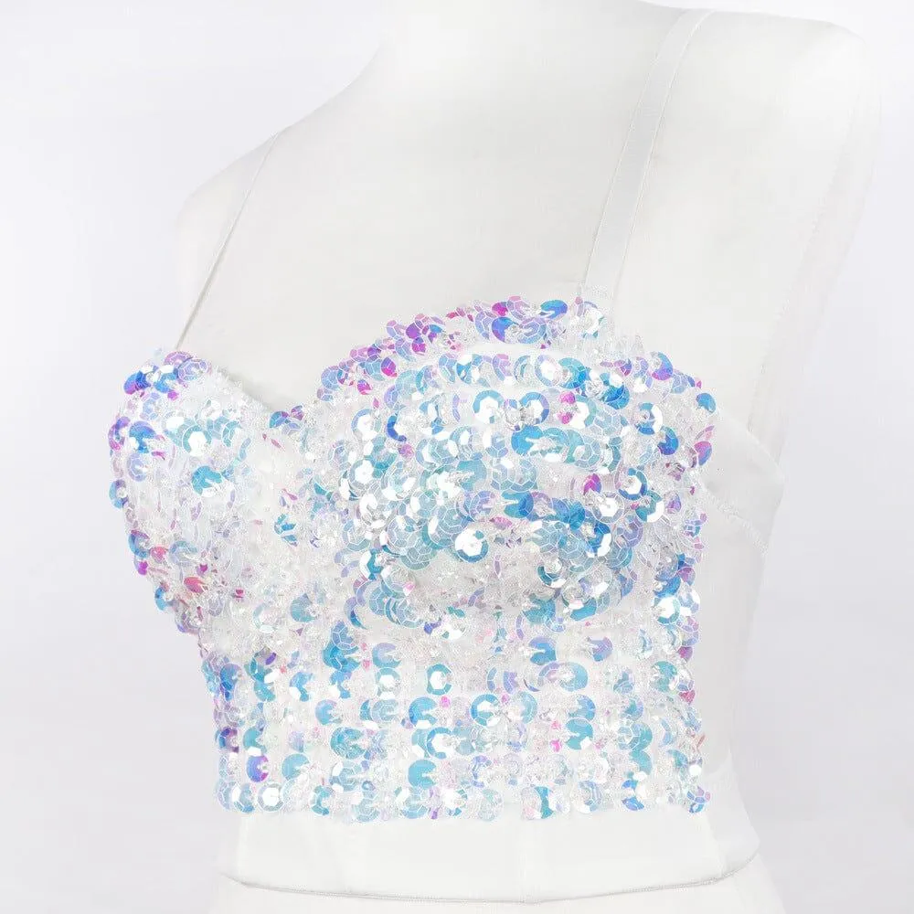 SEQUIN CROP TOP