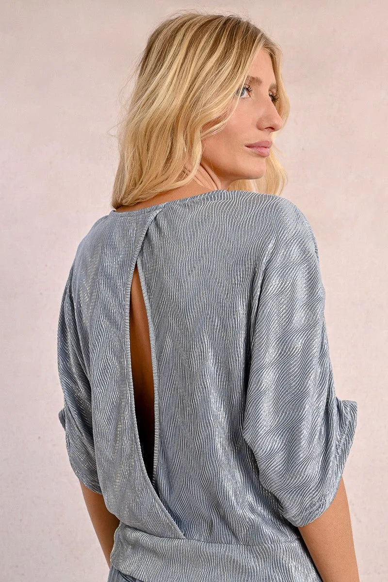SEQUIN TOP, OPEN BACK