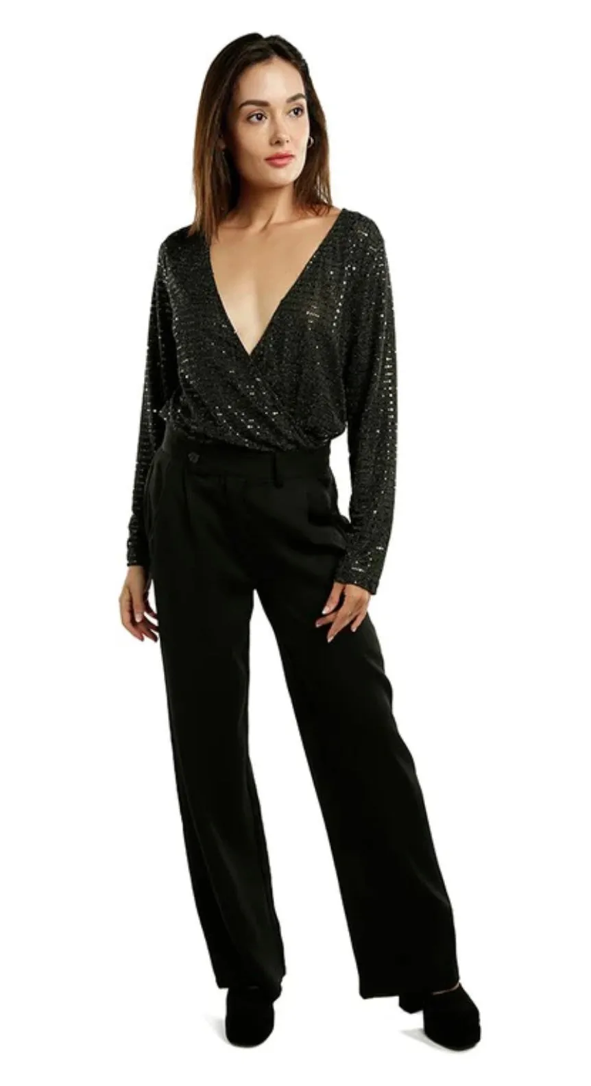 Sequin Wrap Around Bodysuit