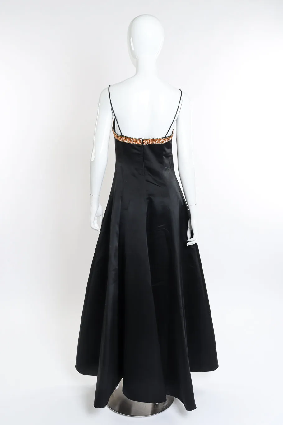 Sequined Overskirt Gown