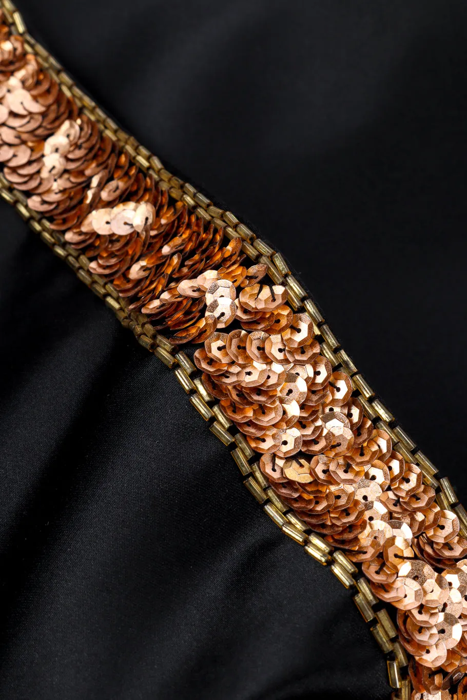 Sequined Overskirt Gown