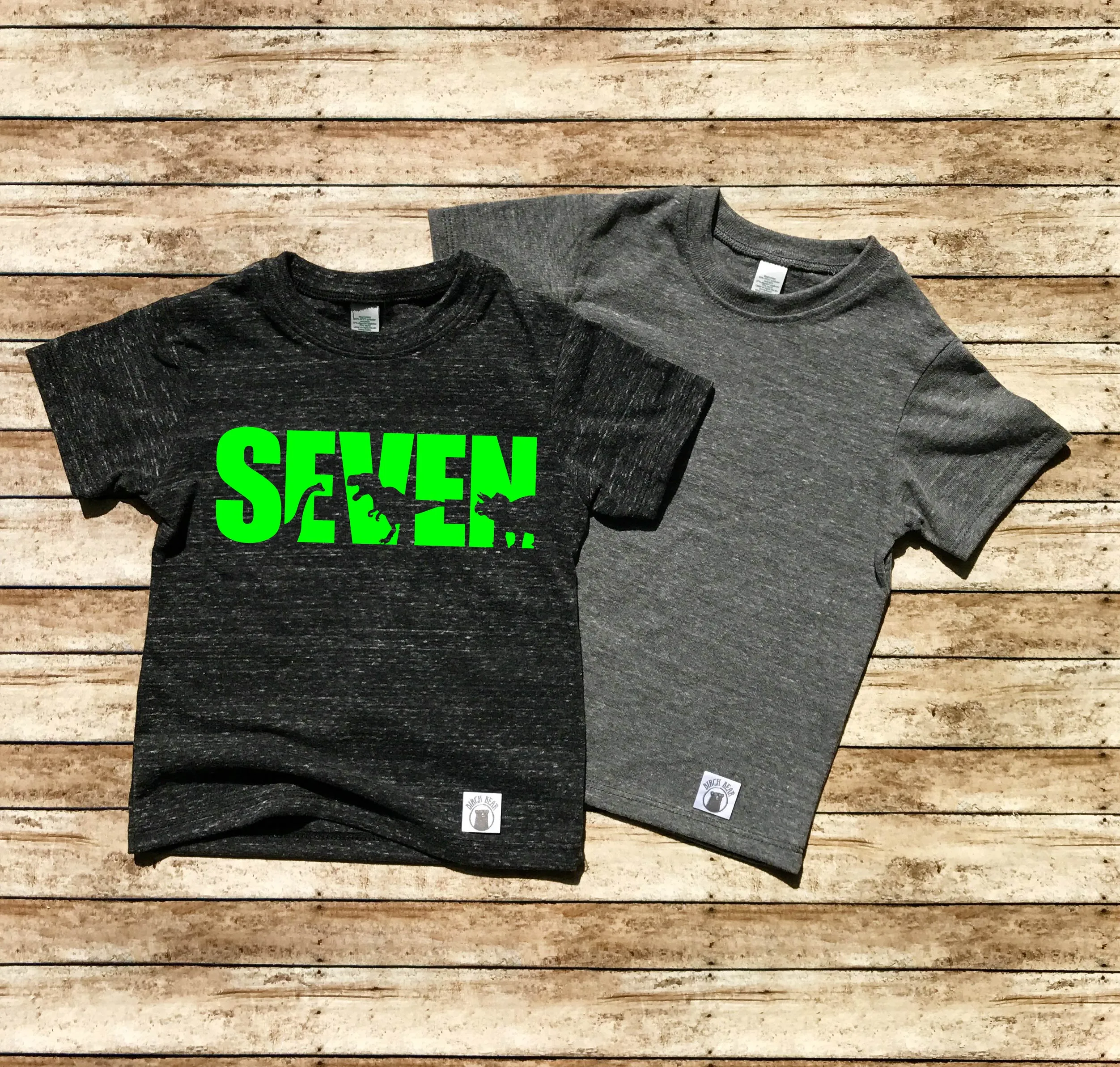 Seven Dinosuar Shirt - 7th Birthday Shirt - Seventh Birthday Shirt - Birthday Shirt 7 Year Old Birthday 7th Birthday Party 7th Birthday Gift