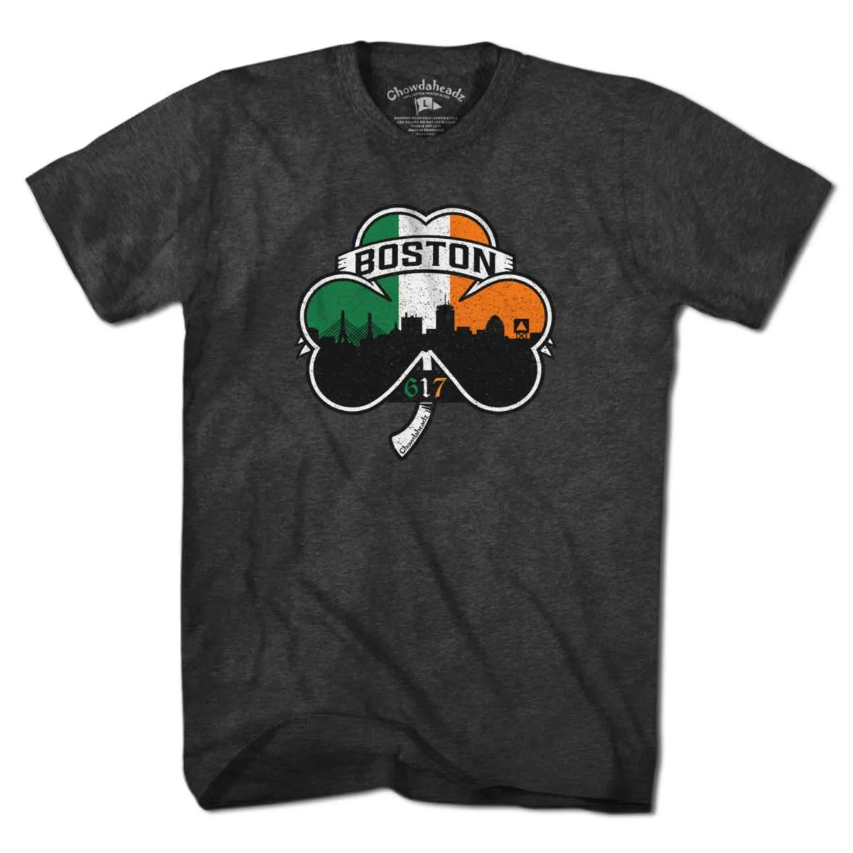 Shamrock Coat Of Arms T-Shirt | Unisex / XL / Charcoal