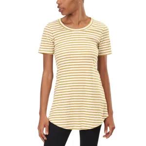Short Sleeve Striped Maddi Tunic Tee