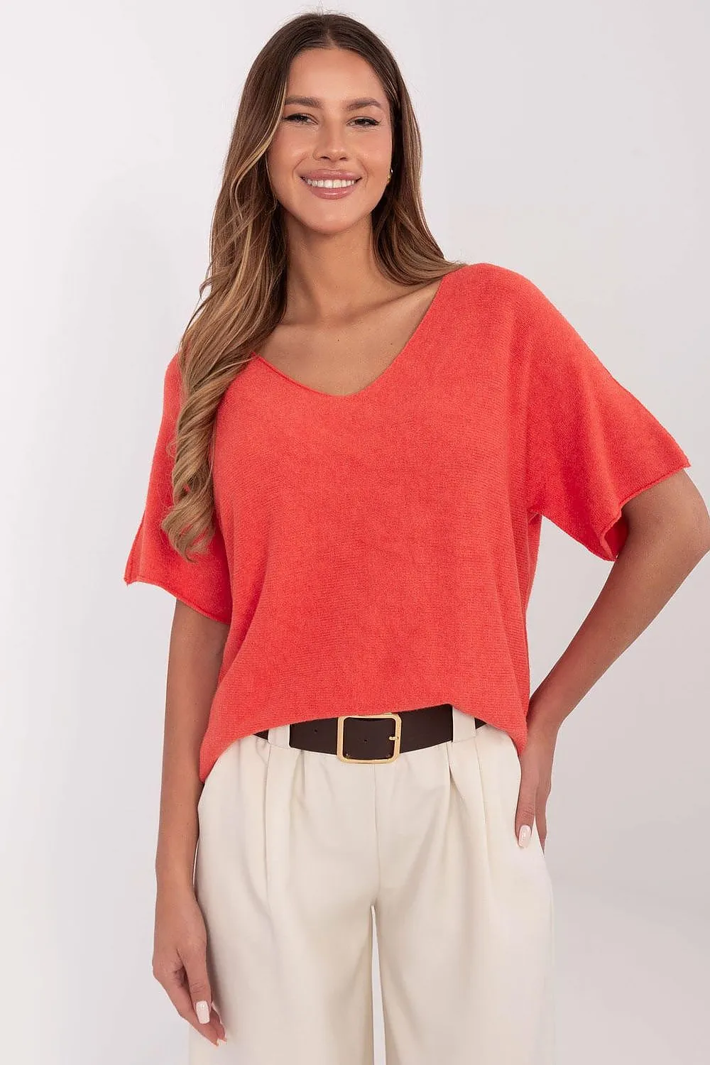 Short sleeve sweater model 209991 Italy Moda
