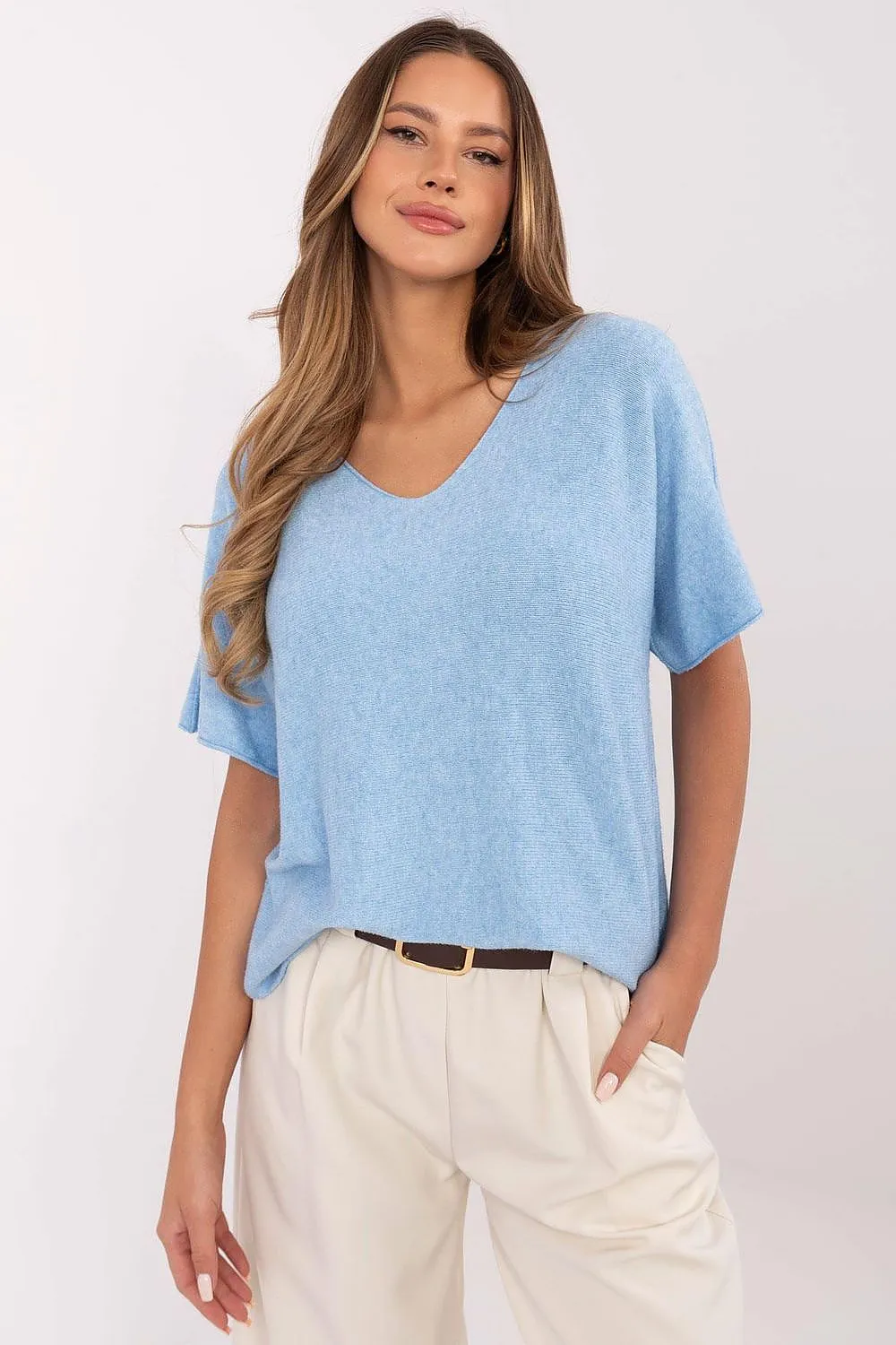 Short sleeve sweater model 209991 Italy Moda