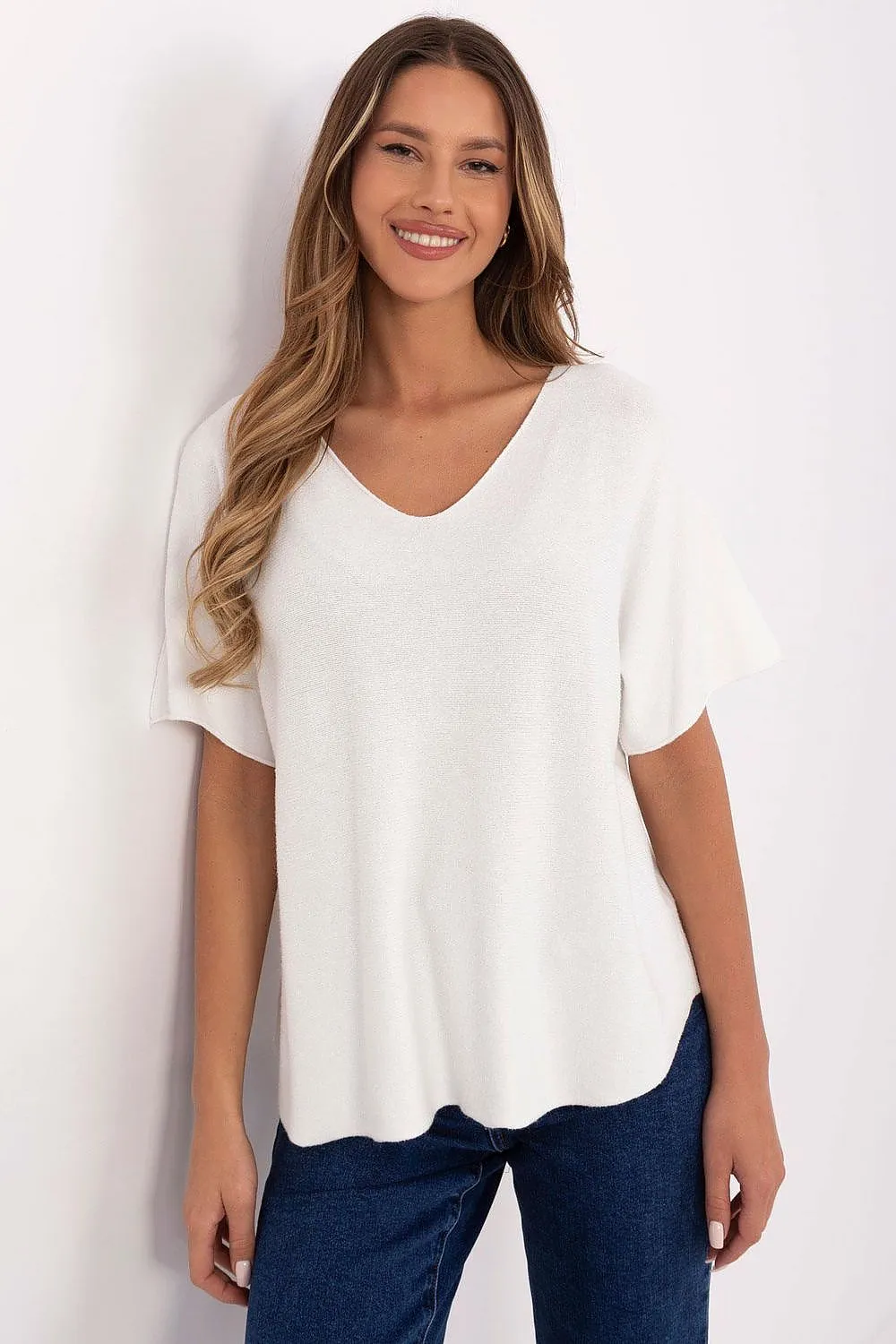 Short sleeve sweater model 209991 Italy Moda