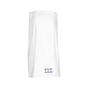 Sigma Sigma Sigma Terry Velour Spa Wrap