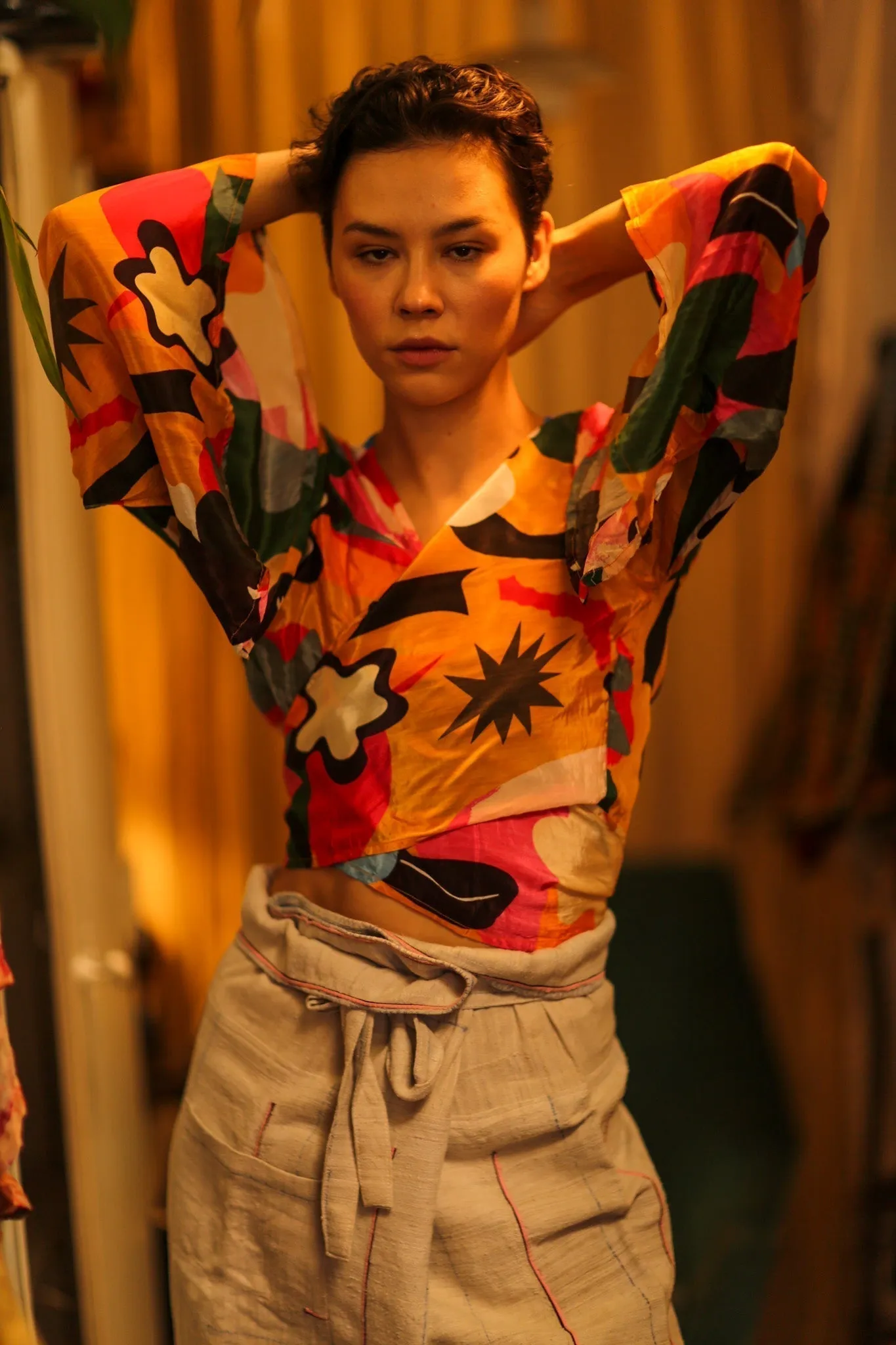 SILK WRAP TOP AURELIA SYDNEY
