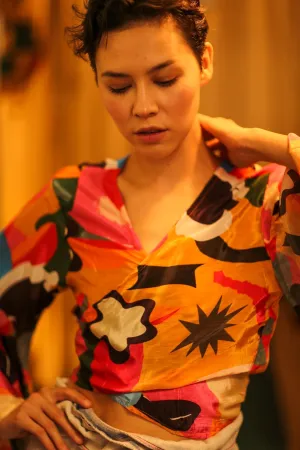 SILK WRAP TOP AURELIA SYDNEY