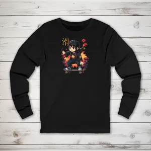 Skater Kanji Long Sleeve T-Shirt