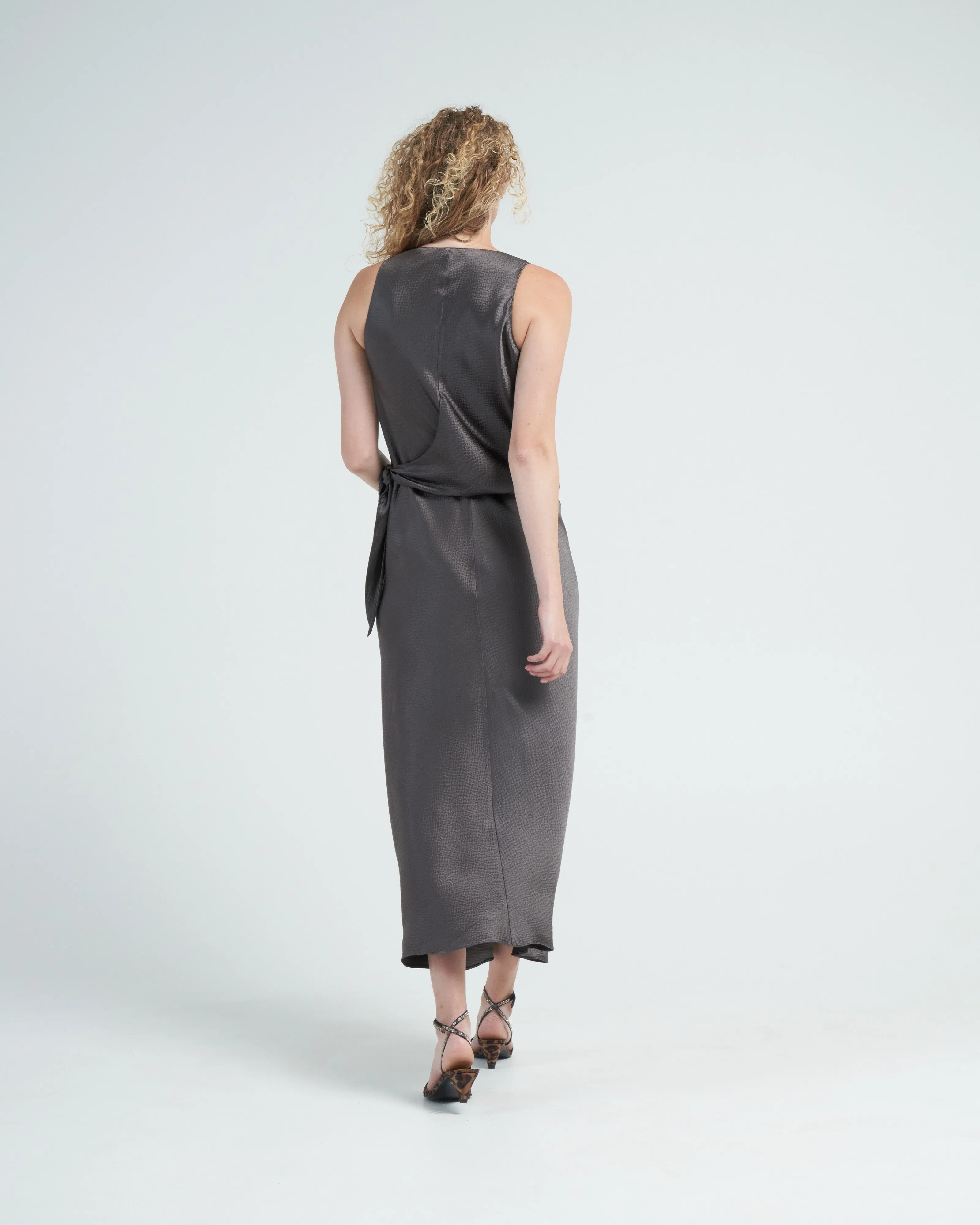 sketch dress - charcoal