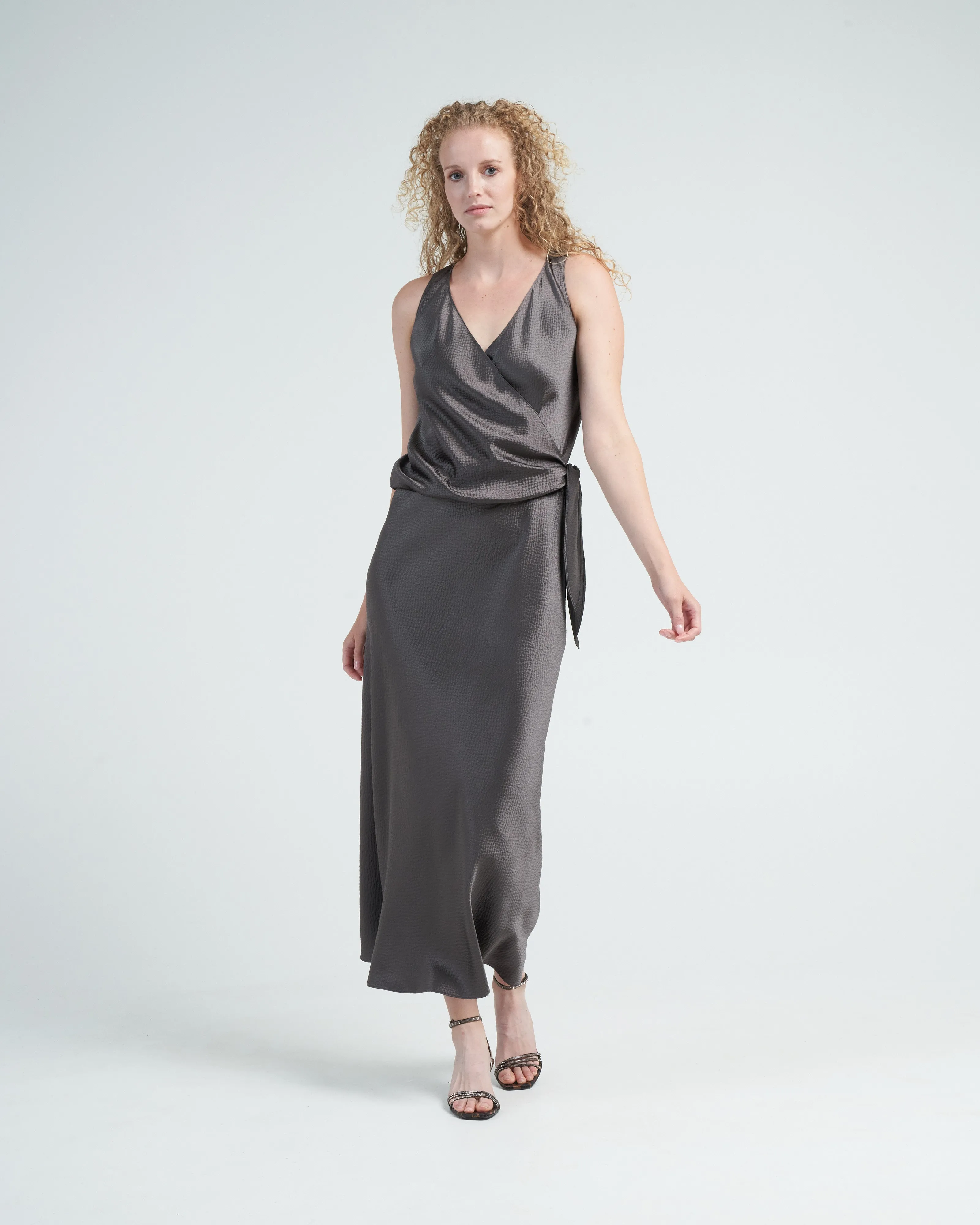 sketch dress - charcoal