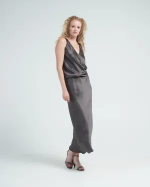 sketch dress - charcoal