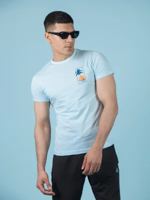 Sky Blue Graphic Tee