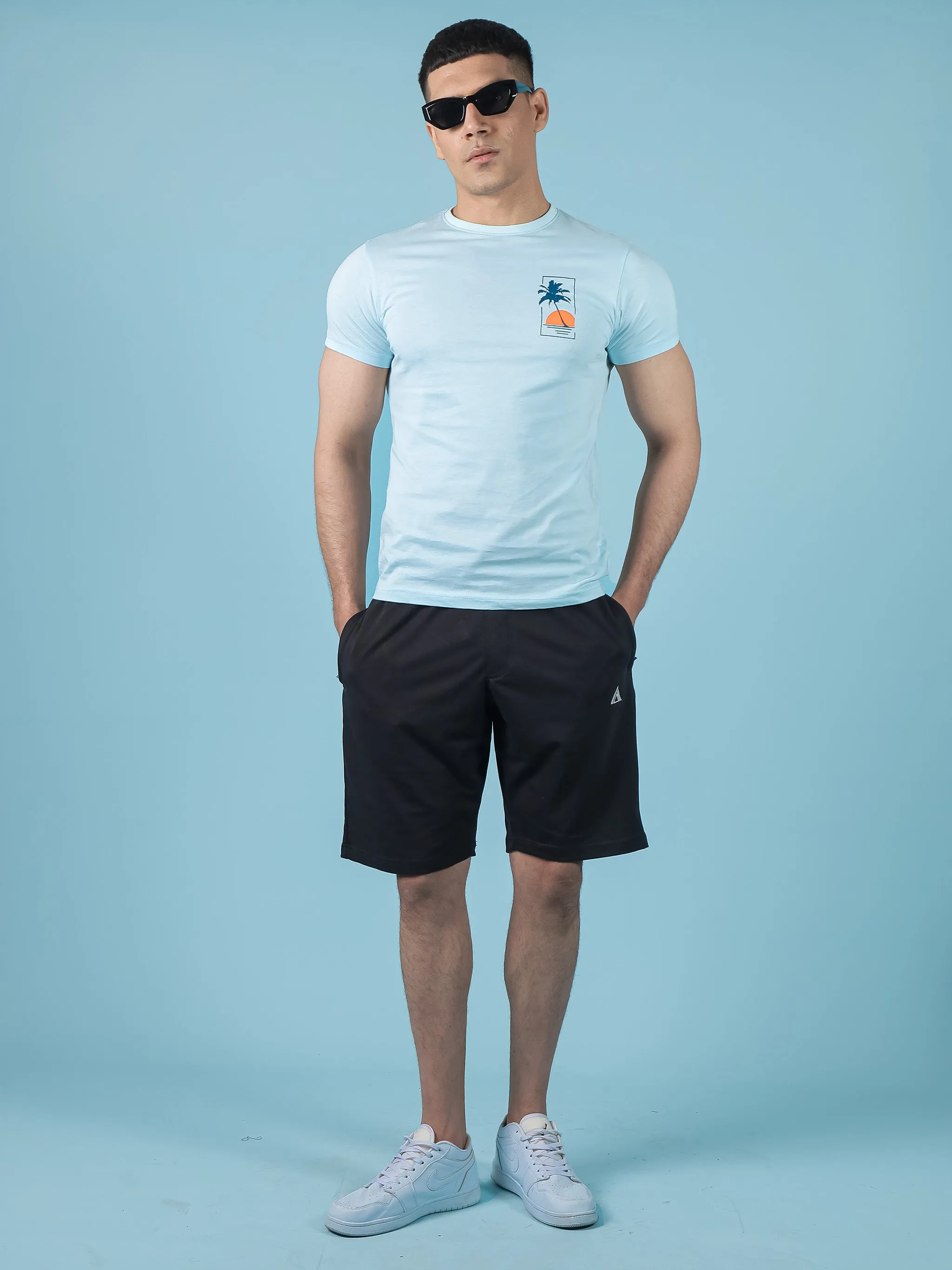 Sky Blue Graphic Tee