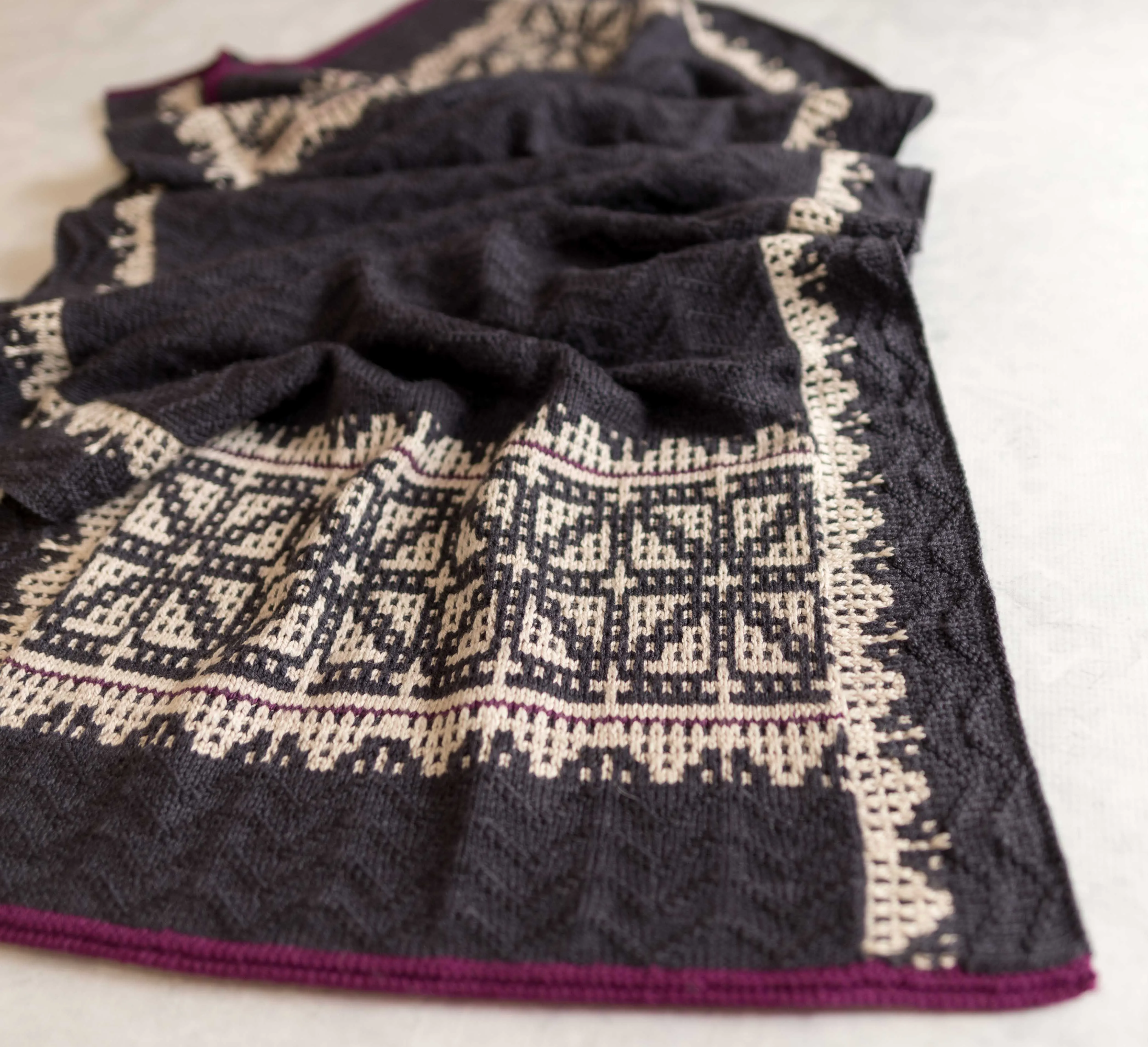 Skyline Stole PDF Knitting Pattern