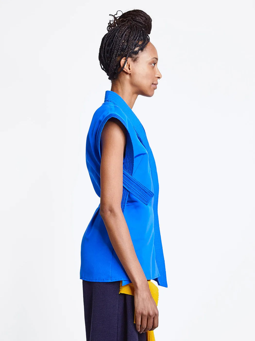 Sleeveless Cross Strap Wrap