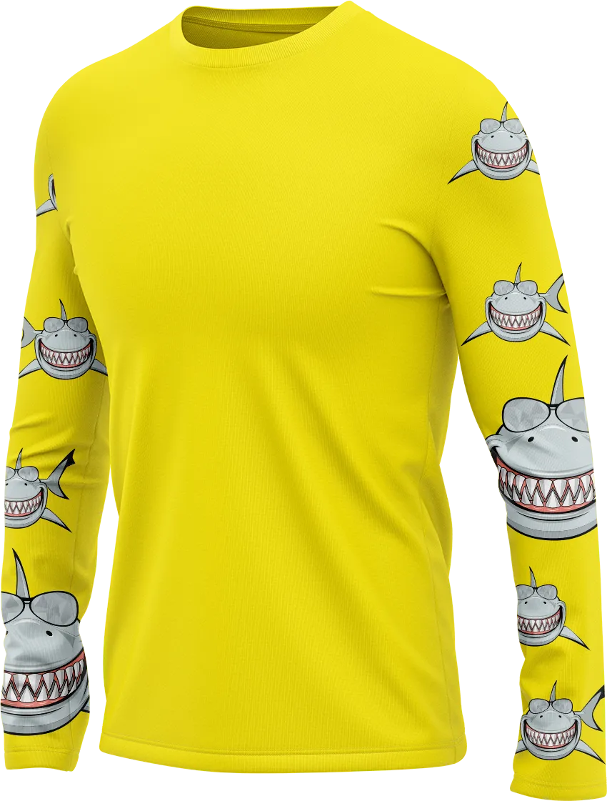 Snazzy Shark Rash Shirt Long Sleeve