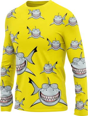 Snazzy Shark Rash Shirt Long Sleeve