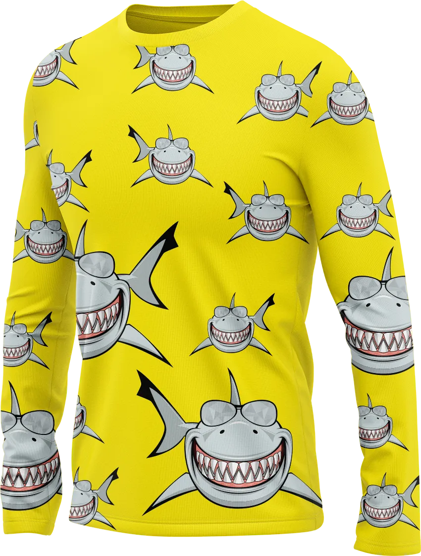 Snazzy Shark Rash Shirt Long Sleeve