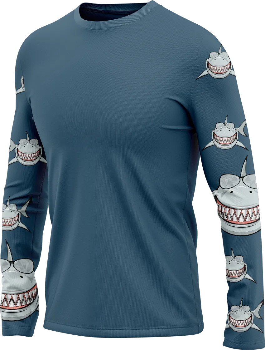 Snazzy Shark Rash Shirt Long Sleeve