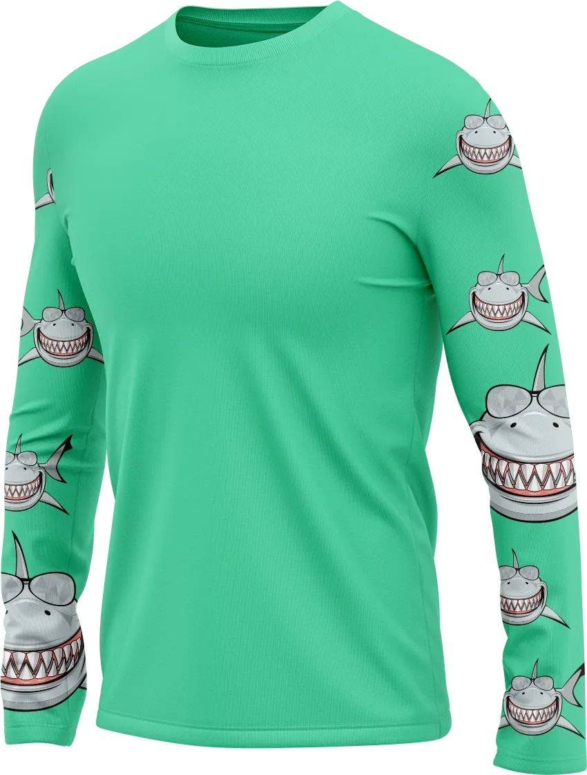 Snazzy Shark Rash Shirt Long Sleeve