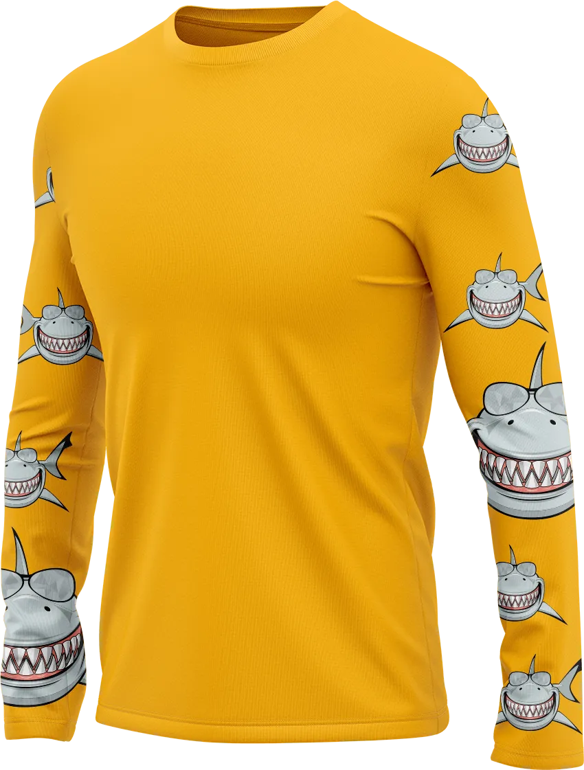Snazzy Shark Rash Shirt Long Sleeve