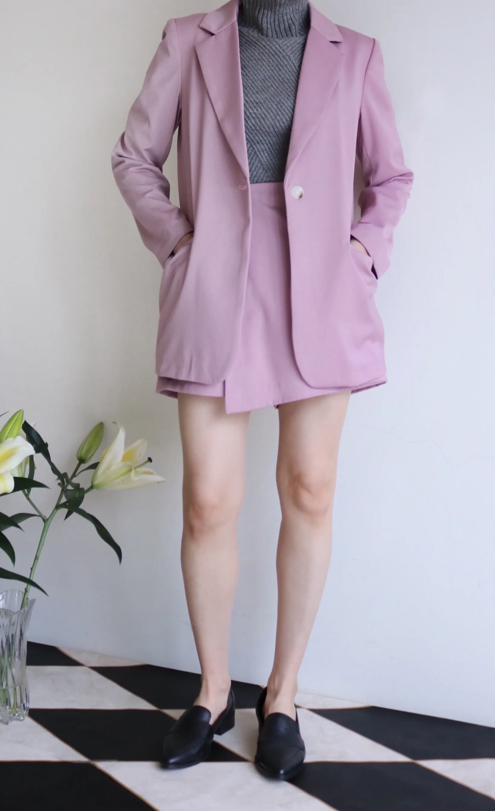 Soho suit set {lilac} sold out