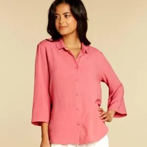 Solid Coastal Tunic - Guava