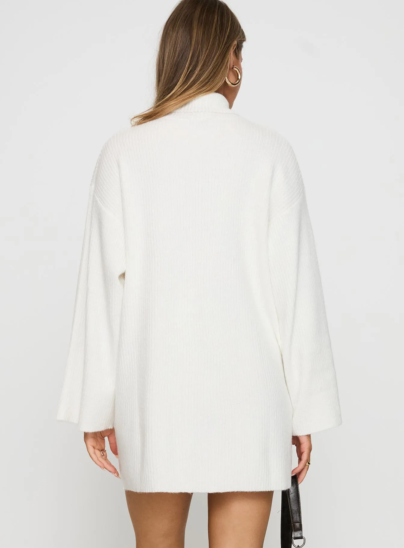 Sonelle Sweater Mini Dress White