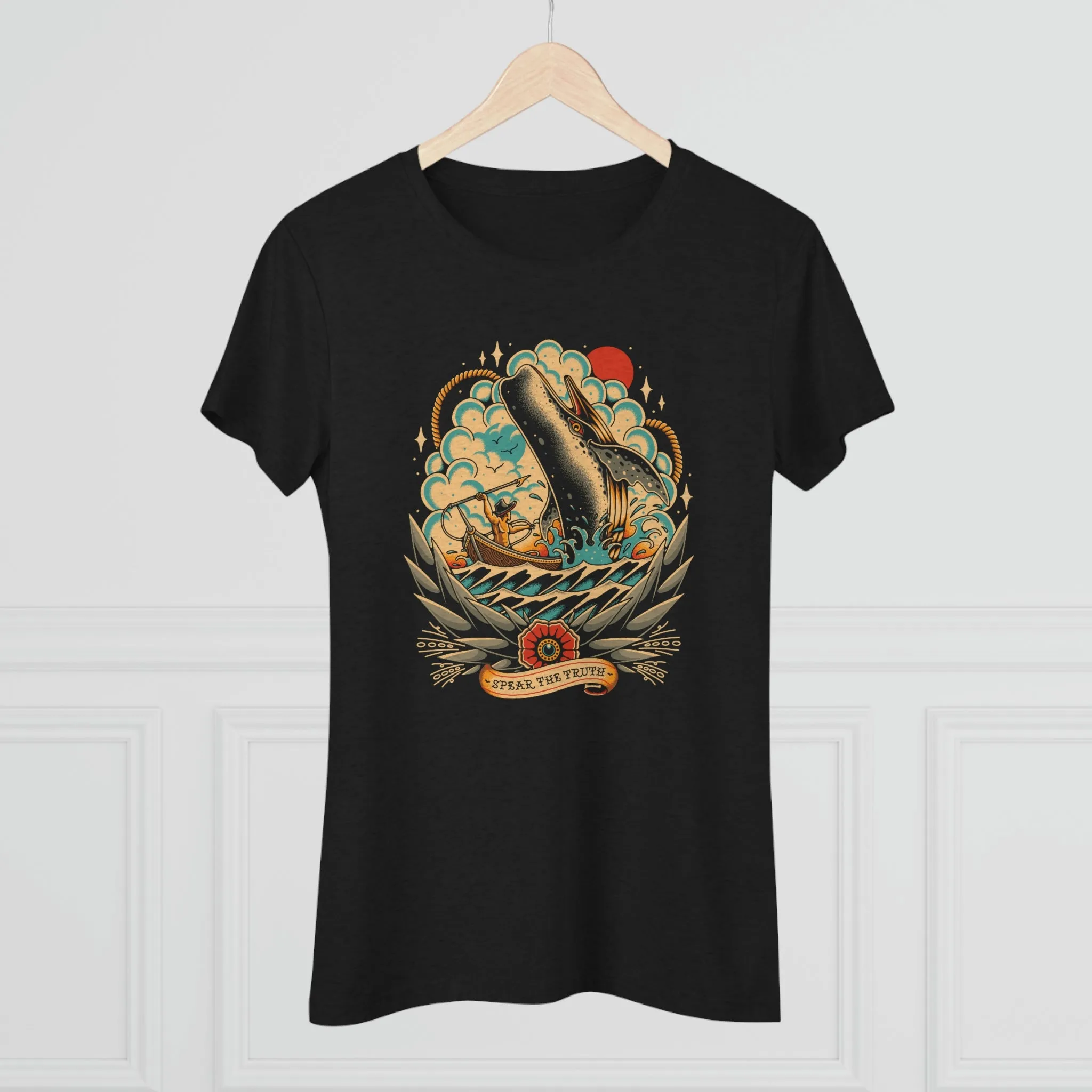 Spear The Truth (Whale) Women's Triblend Tee