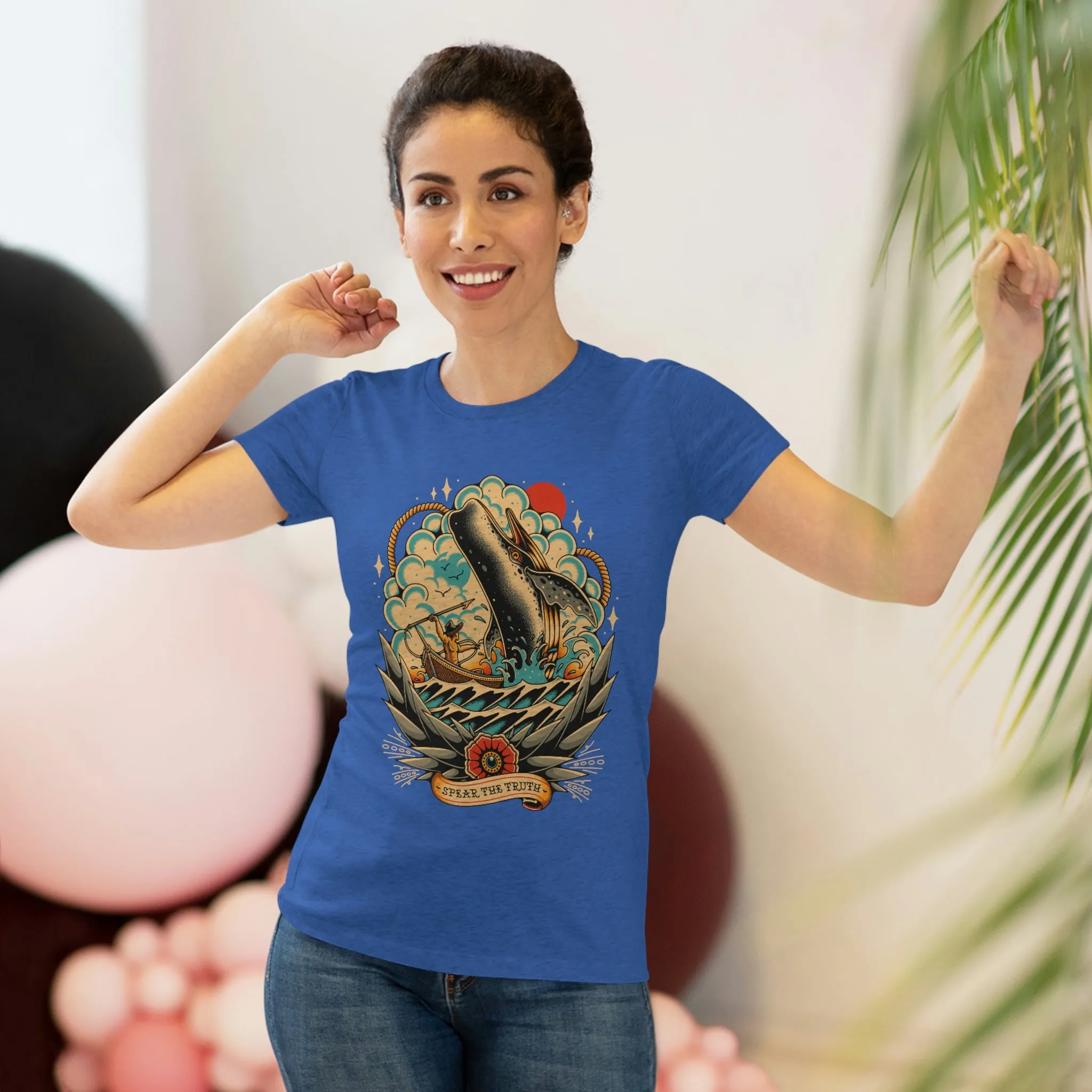 Spear The Truth (Whale) Women's Triblend Tee