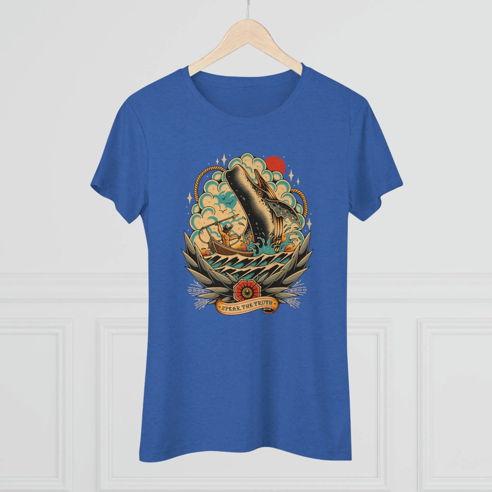 Spear The Truth (Whale) Women's Triblend Tee
